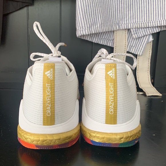 Adidas CrazyFlight Volleyball Shoe Gold - Picture 3 of 5